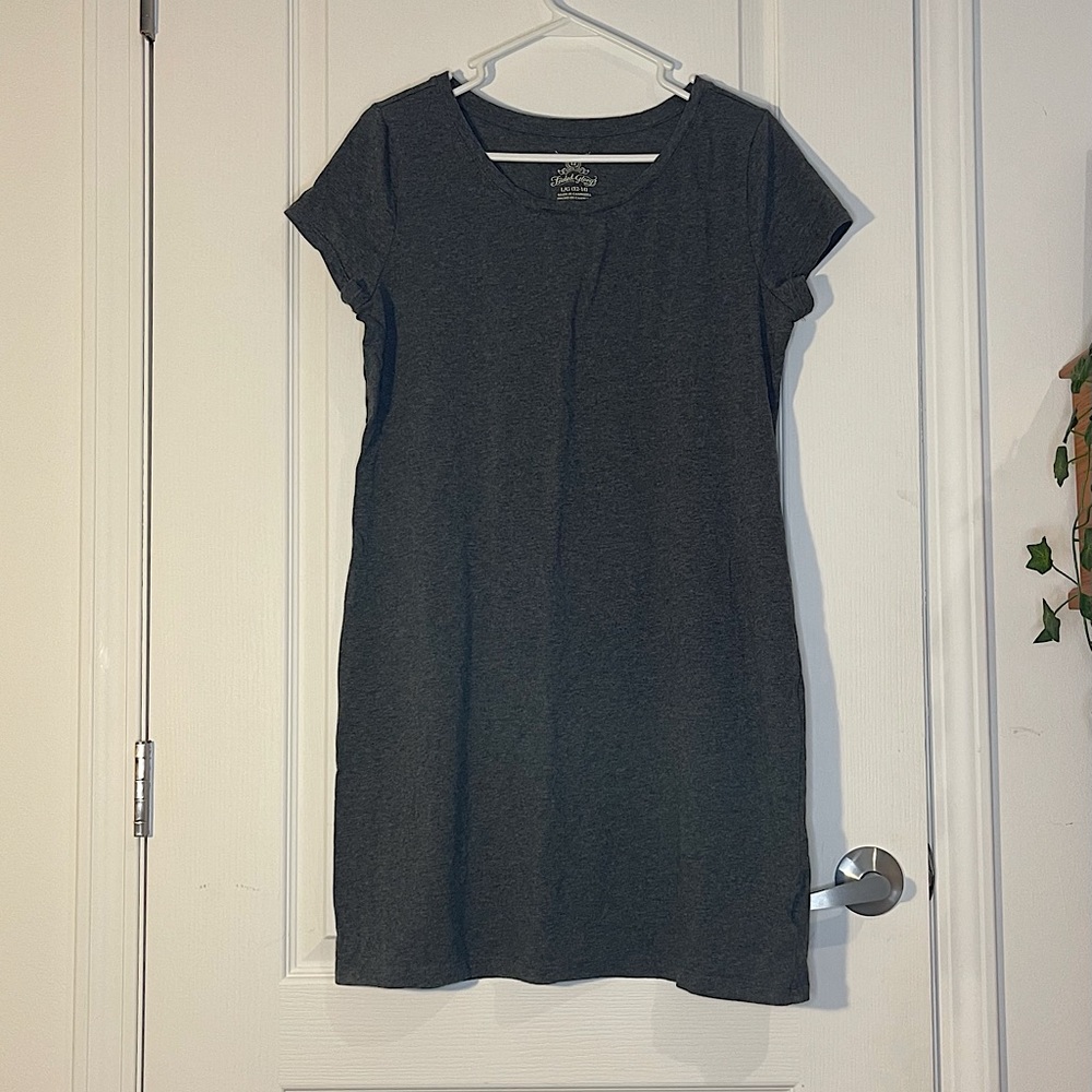 Grey T-Shirt Dress